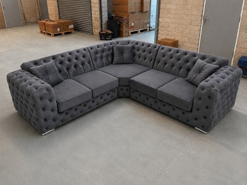 2c2 plush steel corner - 2c2, sofa