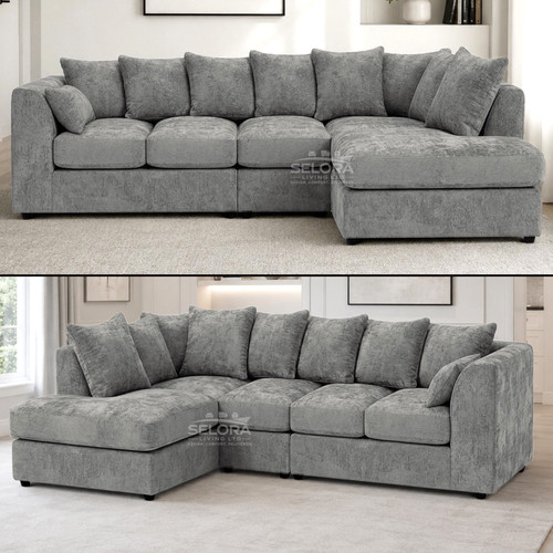 Grey seater corner - seater, sofa