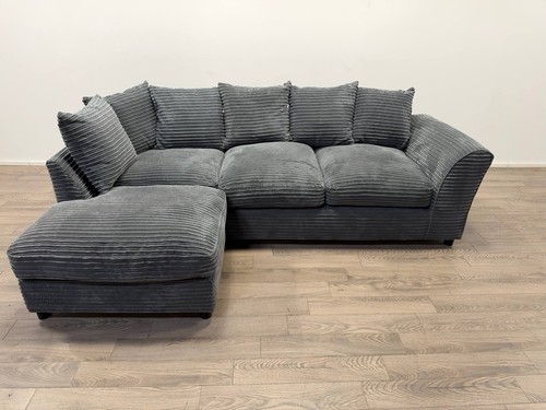 Harry grey fabric large - grey, left