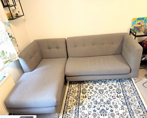 Dfs grey blended fabric - dfs,