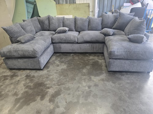 Shape sofa sale brand new - u,