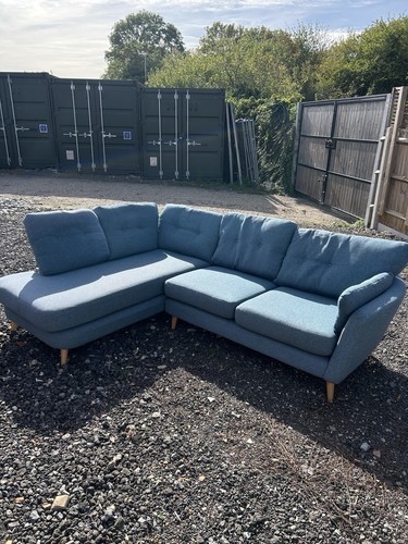 Blue corner sofa - corner, for