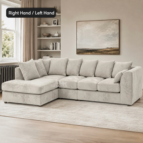 Xxl cream plush velvet - plush,