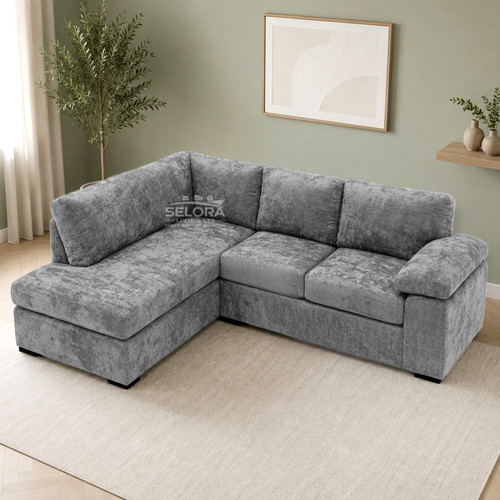 Amalfi grey corner sofa - grey,