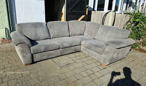 Dfs grey corduroy - corduroy, corner