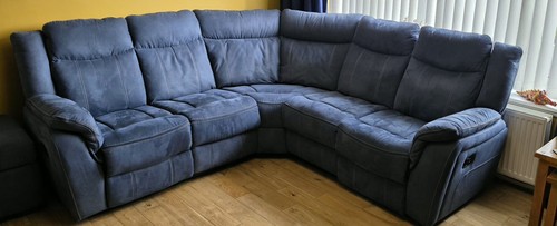 Corner sofa suede - sofa,