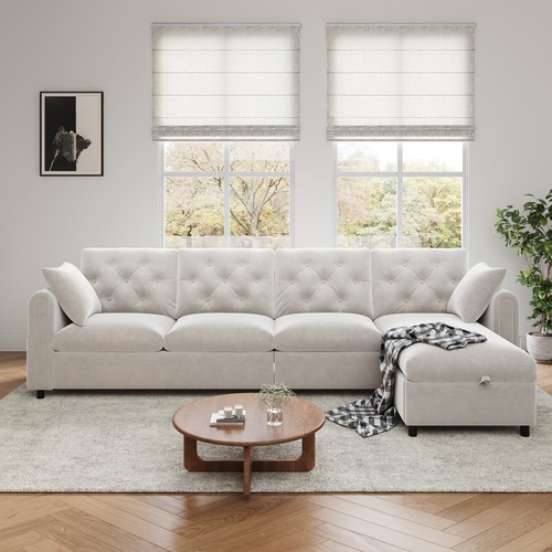 Seater shaped corner sofa - 4, l