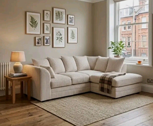 Shaped chaise corner sofa - l-shaped,