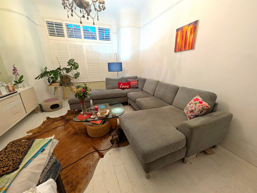 Grey fabric sectional corner - grey,