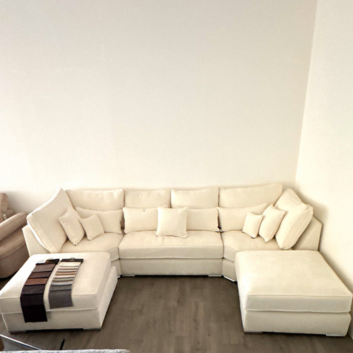 Cream corner sectional sofa - corner,