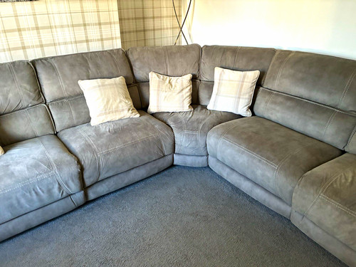 Grey fabric corner - fabric,