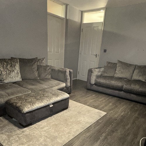Dfs grey fabric corner - dfs, sofa